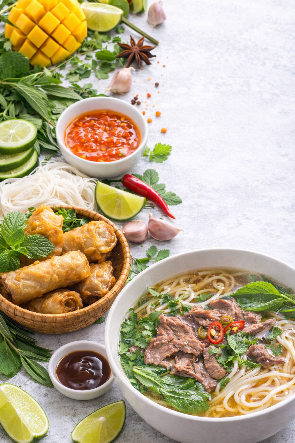 Cuisine vietnamienne en couleurs et saveurs